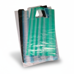 Bolsa de manija plástica en polietileno para empaque y transporte comercial