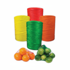 Malla para fruta plástica para empaque y transporte